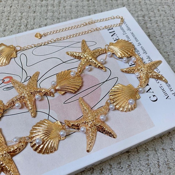 Gold Beach Vacation Summer Festival Ocean Themed body waist chain belt - Picture 4 of 6